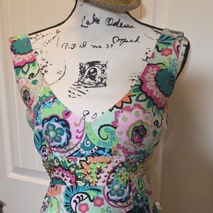 Marciano Colorful Floral Mini Dress